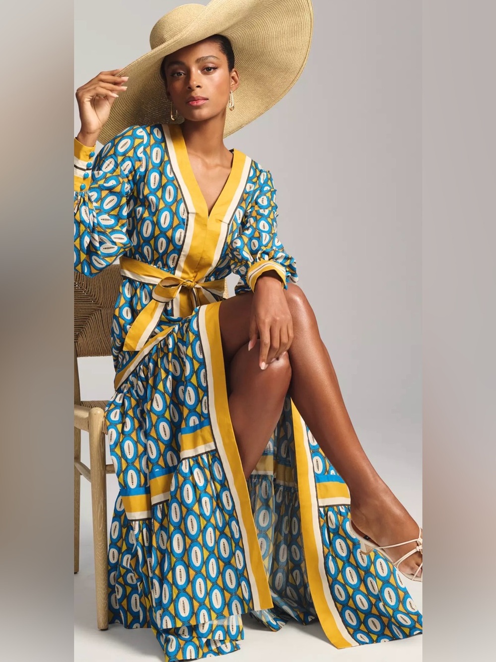 Anthropologie Hope for Flowers by Tracy Reese Tiered Robe Dress - Picture 3 of 6